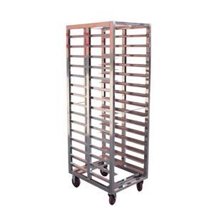 SUS304 Stainless Steel Single/Double Row Tray Rack Trolley for Baking or Freezing